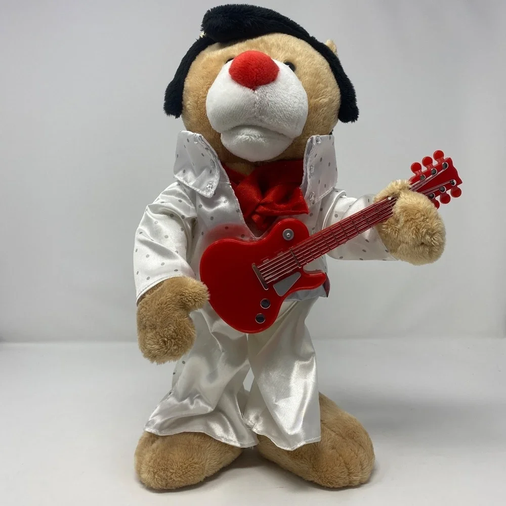 Preferred Plush Singing Elvis Presley Bear in Elvis Outfit 